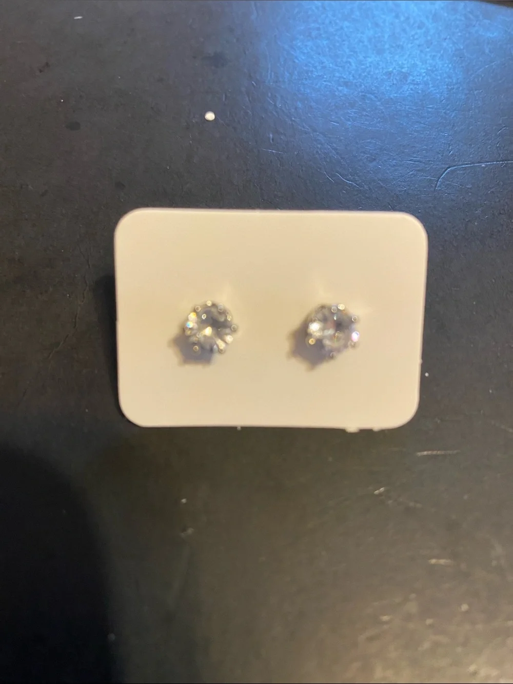Time and Tru Stud Earring Set with Peridot-Green and Clear Stones